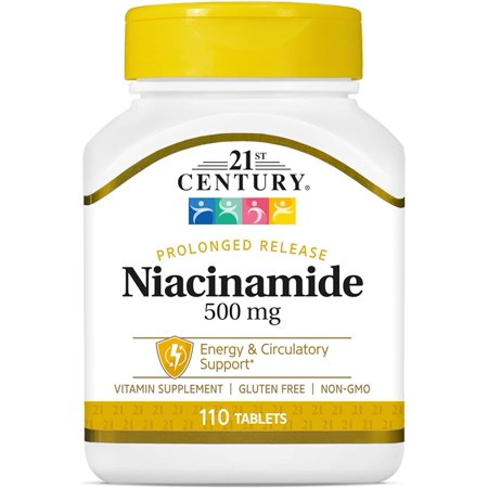 21st Century Niacinamide 500 mg Prolonged Release Tablets, 110-Count