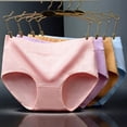 thumbnail image 4 of Ropa interior de algodón para mujer de cintura media Braguitas de color liso de algodón puro de cintura media Ropa interior de algodón puro para mujer de talla grande, 4 of 6