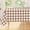 Brown & White, variant on Rectangle Table Cloth, Waterproof Vinyl Tablecloths with Polyester Backing, Wipeable Buffalo Plaid Table Cover for Dining, Indoor and Outdoor (Black & Khaki, 60"x84")