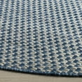 thumbnail image 3 of SAFAVIEH Courtyard Blair Checkered Indoor/Outdoor Area Rug, Blue/Light Grey, 6'7" x 6'7" Round, 3 of 9