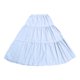 thumbnail image 4 of Falda midi bohemia en línea A para mujer: cintura elástica alta, bajo con volantes, bolsillos, prenda informal para el verano, 4 of 4