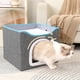 thumbnail image 2 of Cama para Dormir Gatito Casa Juego Gato Plegable Camada Con Pelota Esponjosa Y Almohadilla Rasguño Cómodo Mascota Múltiple, 2 of 9