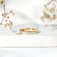 thumbnail image 4 of Rosec Jewels Certified Moissanite Half Eternity Ring - Minimal Stackable Ring for Women - D-VS1 Quality, 10K Yellow Gold, US 13.00, 4 of 9