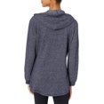 thumbnail image 3 of Hanes Womens French Terry Zip Hoodie, S, Navy Heather, 3 of 5