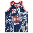 thumbnail image 2 of Clyde Drexler Houston Rockets Autographed Navy Marble Mitchell & Ness 1996-1997 Swingman Jersey with Multiple Inscriptions - Limited Edition of 15 - Fanatics Authentic Certified, 2 of 4