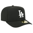 thumbnail image 3 of Men's New Era Black Los Angeles Dodgers Script Safety Pin 59FIFTY A-Frame Fitted Hat, 3 of 5