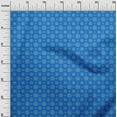thumbnail image 3 of oneOone Velvet Blue Fabric Asian Ornamental Sewing Craft Projects Fabric Prints By Yard 58 Inch Wide, 3 of 4