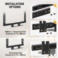 thumbnail image 3 of Mounting Dream Soundbar Mount with Easy Access Design for SONOS Beam, SoundBar Bracket with Sliding Block Fits TV up to VESA 600x400mm, Compatible with The Bea, 3 of 10