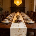 thumbnail image 5 of Generic Ramadan Table Runner White Gold Star Moon Pattern Islamic Lantern Decor Eid Mubarak Tablecloth Muslim Festival Decoration Home Dining Table Cover, 5 of 6