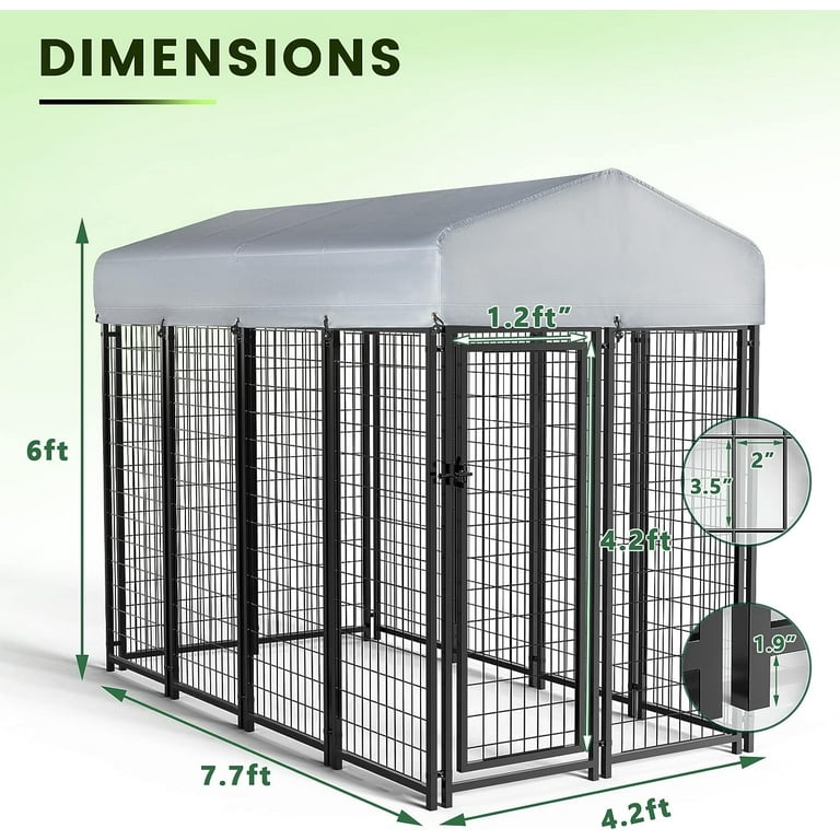 8x4x6 shop dog kennel