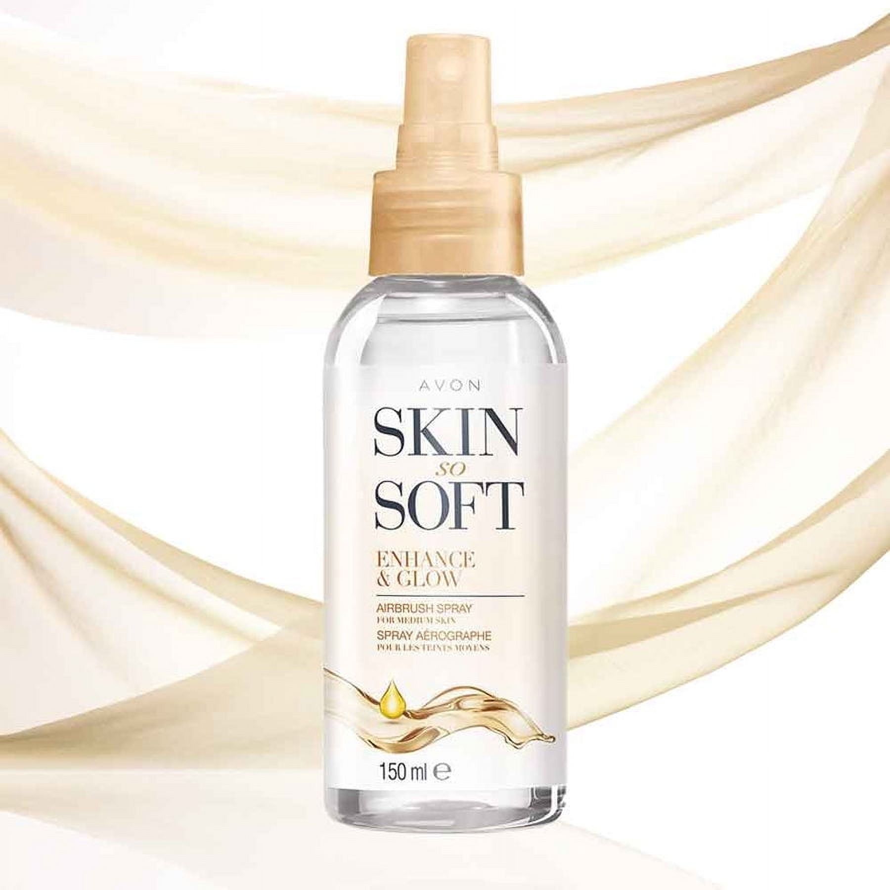 Avon Skin So Soft Enhance & Glow Airbrush Tanning Spray 5.07  fl oz - 150 ml
