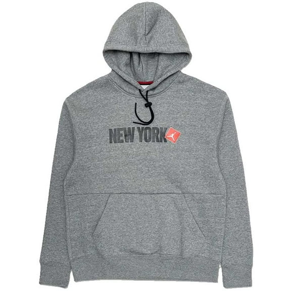 Jordan Carbon Heather New York City Pullover Hoodie - M