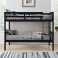 thumbnail image 4 of Linon Elinda Wood Twin over Twin Bunk Bed with Built-In Ladder, Black, 4 of 15
