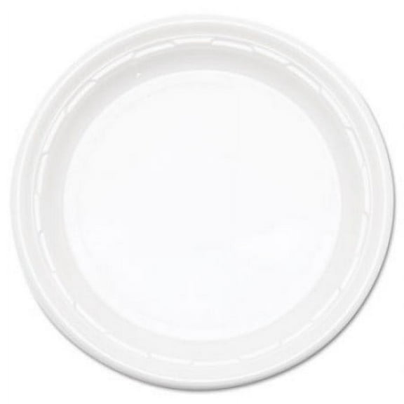 Serving 9 Inches Disposable White Plastic plates Good to use in Microwave: 200 Count