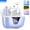 Light Periwinkle, variant on Breezio Wireless Earbuds, 65hrs Stereo Deep Bass Ear Buds, Bluetooth Headphones with Power Display Charging Case, buit in Mic, IPX7 Waterproof Headset for iPhone Andriod Phones