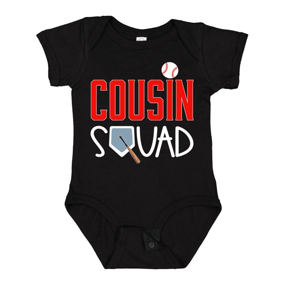 Inktastic Cousin Squad Baseball and Bat Boys or Girls Baby Bodysuit