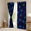 thumbnail image 3 of Manfei Navy Hippie Dragonfly Black Out Curtains, Cartoon Mandala Animal Curtains Pack of 2 (42x63 Each), Vintage Bohemian Style Bedroom Curtains, Curtains and Drapes Home Decor, 3 of 6