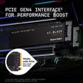 thumbnail image 3 of Western Digital WD_BLACK SN770 M.2 2280 250GB PCIe Gen4 16GT/s, up to 4 Lanes Internal Solid State Drive (SSD) WDS250G3X0E, 3 of 6