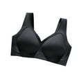 thumbnail image 2 of Hrsba Jelly Bras for Women,Wireless Bras,Solid Color Teardrop Cup Semi Fixed Cup Gel Pad Soft Support Comfortable Everyday Wear Bra, 2 of 3