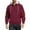 Wine, variant on ZCFZJW Fall Hoodie Tops for Men Lightweight Casual Waffle Knit 1/4 Button up Long Sleeve Drawstring Hooded Pullover Sweatshirts Loose Regular Fit Comfy Athletic T-Shirts with Pockets Khaki XXXL