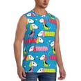 thumbnail image 2 of Haiem Men's Color Dachshund Dog Print Tank Tops Summer Sleeveless Cut Off Workout T-Shirts Fitness Vest Athletic Undershirts-Medium, 2 of 8