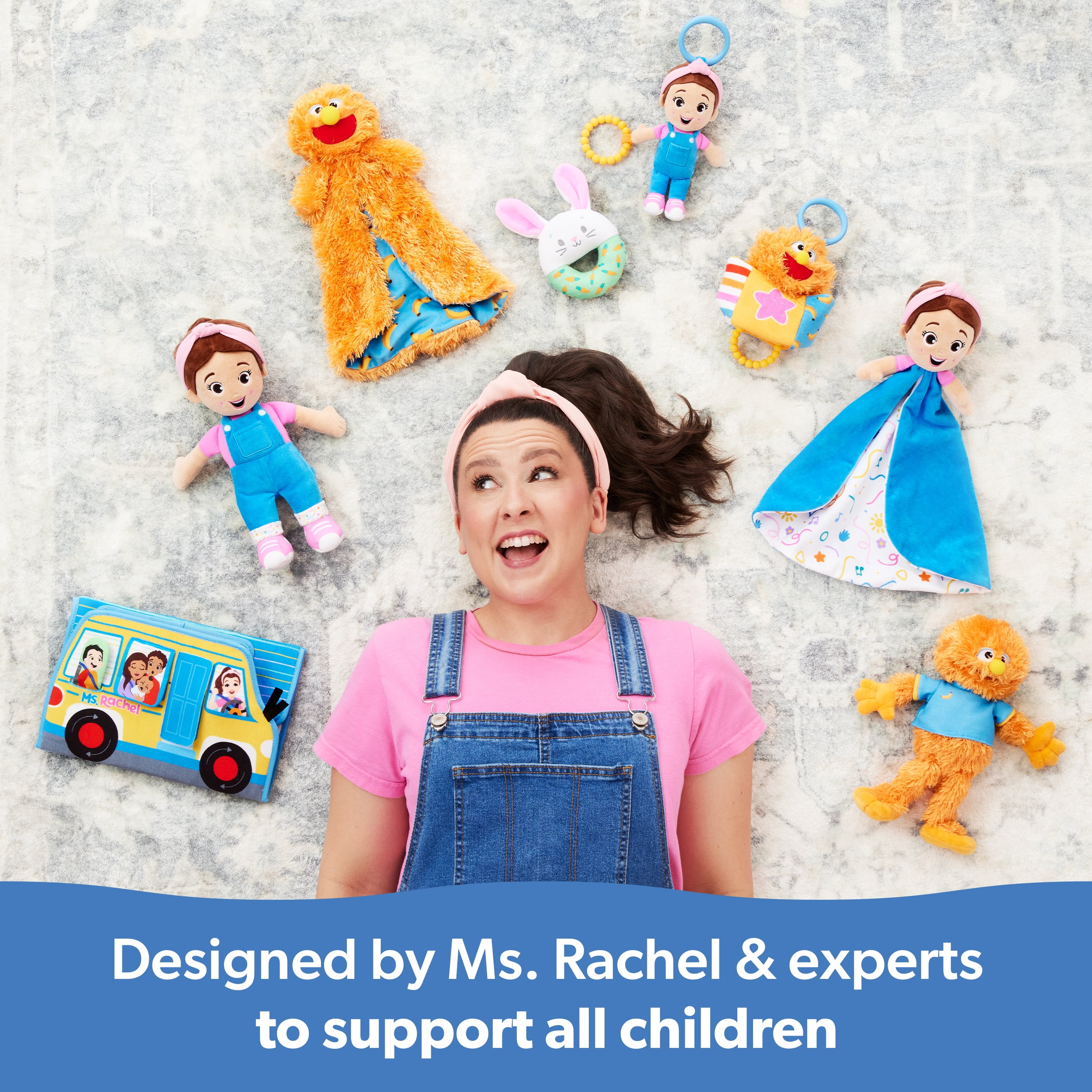 Ms. Rachel Finger Puppets Zoo Friends 4-Pack, for Kids Ages 6 Months and up