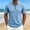 Light Blue, variant on Daiosportswear Men'S Zip Polo Shirts Short Sleeve Lightweight Top Textured Summer Slim Fit Beach Golf Polo Shirts White XL(XL)