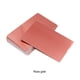 thumbnail image 5 of Monstrate 100 tarjetas de visita lisas de metal grabadas esenciales para manualidades, tarjetas de visita con cinta de sublimación de metal cartulina Oro rosa, 5 of 6