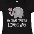 thumbnail image 4 of Inktastic My Great Grandpa Loves Me Boys or Girls Baby Bodysuit, 4 of 5