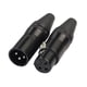 thumbnail image 4 of Conector de soldadura XLR de Conector de sonido de micrófono de 5 más 5 , carcasa de metal negro-adaptador de pl Baoblaze Conectores XLR Macho y Hembra, 4 of 8