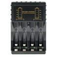 thumbnail image 6 of 4 Slot Battery Charger with Overcharge Protection for AA AAA Ni-MH Ni-CD Rechargeable Batteries Black, 6 of 7