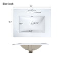 thumbnail image 5 of Tcbosik Bathroom Vanity with Sink, Modern Bath Storage Cabinet with Drawers, Wood Vanity Cabinet with Soft Close Door, Space-Saving, Green, 5 of 10