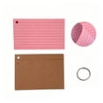 thumbnail image 6 of Kaireo Colored Ruled Index Cards with Metal Ring , Thickened Smooth Writing Notecards No Ink Bleeding Study Flash Cards for Daily Note Taking - Add to Cart, 6 of 6