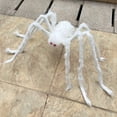 thumbnail image 3 of Artificial Plush Spider Halloween Black Giant Spider Scary Home Bar Haunted House Scene Ornament Prop Holiday Outdoor Decoration, 3 of 6
