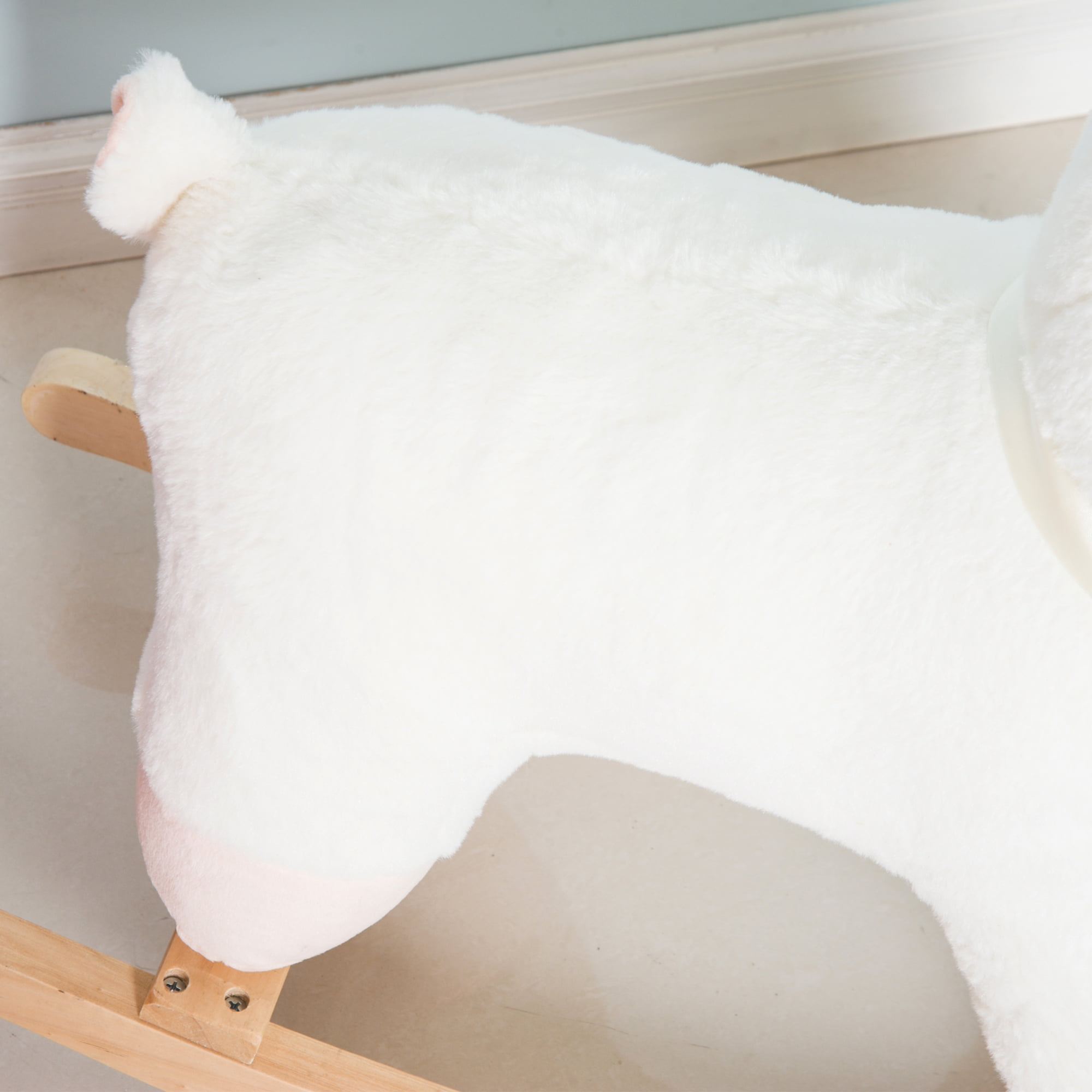 Nursery lamb plush rocker best sale