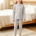 thumbnail image 5 of Ruyang Toddler 2 Piece Outfit Oversized Long Sleeve Crew Neck Top Jogger Pants Kids Striped Sets Fall Winter Home Loungewear, 5 of 5