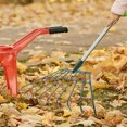 thumbnail image 3 of KAKOWELY garden rake for soil Outdoor Hand Shrub Rake Garden Tool Garden Cleaning Rake Leaf Rake For Gardening Leaf Rakes For Lawns Heavy Duty Leaf Rakes, 3 of 5