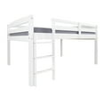 thumbnail image 3 of Camaflexi Tribeca Concord Junior Full Size Loft Bed Solid Wood Bed Frame, White 100% Solid Wood, 3 of 6