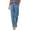 *Blue, variant on ClodeEU Women's Elastic Drawstring Waist Pant,Casual Loose Tapered Pants with Pockets Blue,Women's Plus S