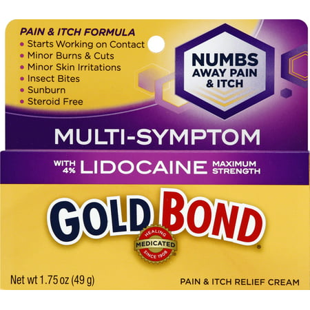 Gold Bond Medicated Pain and Itch Relief Cream with Lidocaine (Best Jock Itch Cream In India)