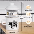 thumbnail image 2 of Recipiente de grasa para tocino PGYARD Mini, 450 ml, esmaltado con colador, 2 of 7