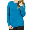 thumbnail image 2 of med couture women's 4859 long sleeve underscrub tee shirt- deep sea- x-small, 2 of 5