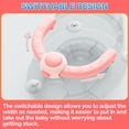 thumbnail image 3 of Asiento de baño para bebés Trankerloop para más de 6 meses con ventosas, color rosa, 3 of 7