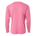 thumbnail image 2 of A4 N3165 Mens Cooling Performance Long Sleeve Crew - Pink - 4XL, 2 of 3