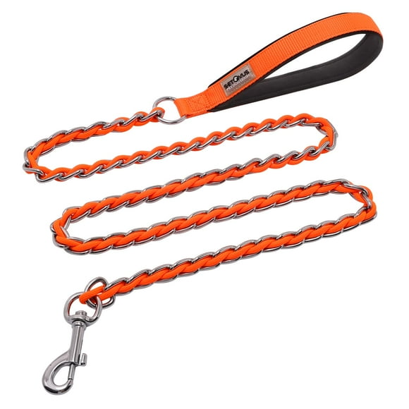 Cadena metálica antimasticable S-ETOVUS Dog Leash para perros medianos y grandes