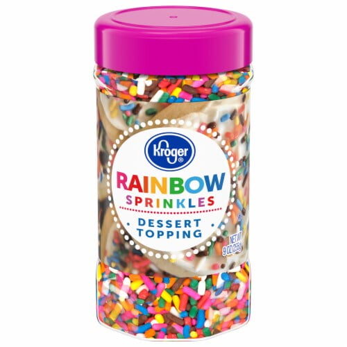 KR Rainbow Sprinkles Dessert Topping 9 oz