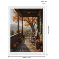thumbnail image 2 of Diamond Art Kit for Adults, Autumn Porch Scenic View Chair Pumpkins Diamond Painting for Adults Beginners, 5D DIY Diamond Art Painting Kits, Colorful Diamond Painting Craft for Home Decor 12x16, 2 of 7