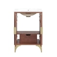 thumbnail image 5 of Modway Daylight 24" Solid Mango Wood Bathroom Vanity in White/Walnut, 5 of 7