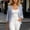 Light Blue, variant on Women Open Front 3/4 Puff Sleeve Tops Sunscreen Vertical Lightweight Cardigan Trendy Casual Summer Jacket