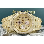 Audemars Piguet Royal Oak Offshore 42mm 18k Yellow Gold Watch Iced 30ct Diamond